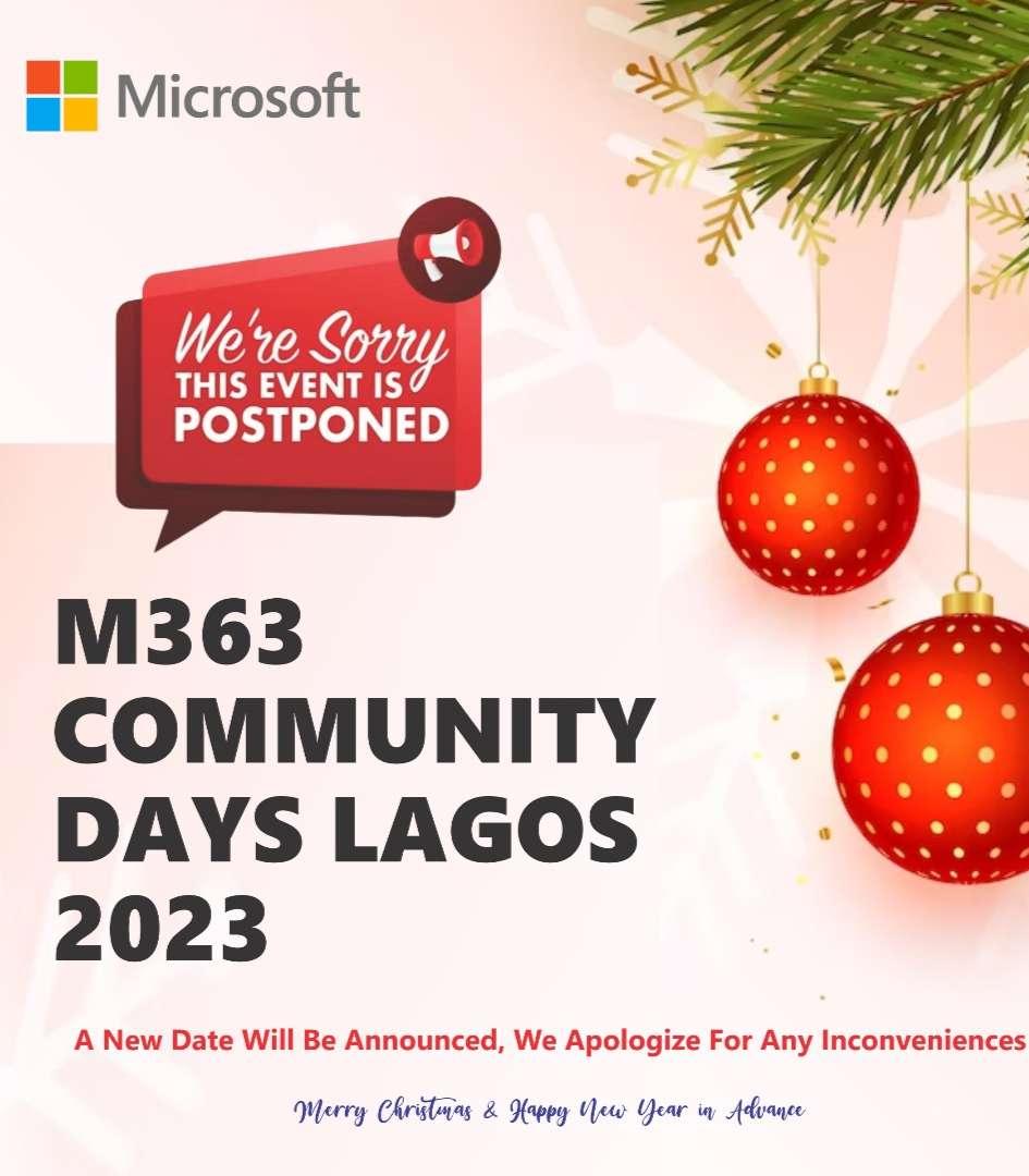 M365 COMMUNITY DAYS LAGOS 2023