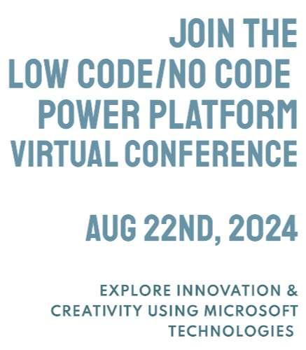 Low Code No Code Microsoft Power Platform Conference 2024